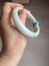 Load image into Gallery viewer, 56.8mm certificated Type A 100% Natural sunny green/white/brown Jadeite Jade bangle E48-3335