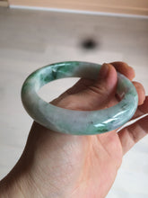 Load image into Gallery viewer, 56.4mm certificated Type A 100% Natural sunny green/white/purple Jadeite Jade bangle AY48-4133