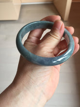 Load image into Gallery viewer, 62.2mm Certified Type A 100% Natural dark green/purple/blue/gray/black Guatemala Jadeite bangle AZ143-6427