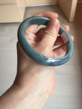 Load image into Gallery viewer, 62.2mm Certified Type A 100% Natural dark green/purple/blue/gray/black Guatemala Jadeite bangle AZ143-6427