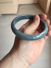 Load image into Gallery viewer, 62.2mm Certified Type A 100% Natural dark green/purple/blue/gray/black Guatemala Jadeite bangle AZ143-6427