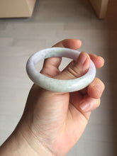 Load image into Gallery viewer, 54.5mm certified Type A 100% Natural sunny green purple white Jadeite Jade bangle BQ73-4931