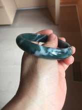 Load image into Gallery viewer, 60.6mm Certified Type A 100% Natural dark green/blue/gray/black Guatemala Jadeite bangle PB278-0712