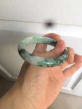 Load image into Gallery viewer, 56.3mm certified 100% natural Type A dark green/sunny green jadeite jade bangle K106-2835