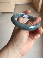 Load image into Gallery viewer, 62.2mm Certified Type A 100% Natural dark green/purple/blue/gray/black Guatemala Jadeite bangle AZ143-6427