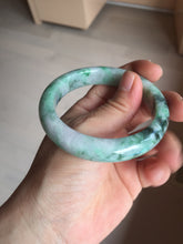Load image into Gallery viewer, 54.5mm certified Type A 100% Natural sunny green white purple Jadeite Jade bangle BQ45-4132