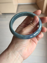 Load image into Gallery viewer, 62.2mm Certified Type A 100% Natural dark green/purple/blue/gray/black Guatemala Jadeite bangle AZ143-6427