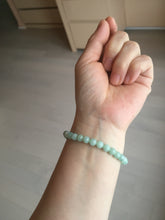 Load image into Gallery viewer, 6.3mm 100% natural type A green/white jadeite jade beads bracelet group BK104 added-on item