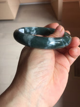 Load image into Gallery viewer, 60.6mm Certified Type A 100% Natural dark green/blue/gray/black Guatemala Jadeite bangle PB278-0712