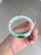 Load image into Gallery viewer, 56.1mm certified 100% natural icy watery light white/sunny green jadeite jade bangle BN71-3879