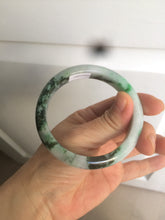 Load image into Gallery viewer, 56.3mm certified 100% natural Type A dark green/sunny green jadeite jade bangle K106-2835