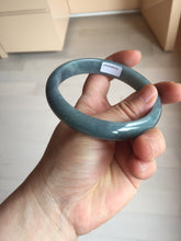 Load image into Gallery viewer, 62.2mm Certified Type A 100% Natural dark green/purple/blue/gray/black Guatemala Jadeite bangle AZ143-6427