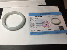 Load image into Gallery viewer, 57.8mm certified 100% certified natural light green jadeite jade bangle AX139-0797