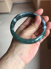 Load image into Gallery viewer, 60.6mm Certified Type A 100% Natural dark green/blue/gray/black Guatemala Jadeite bangle PB278-0712