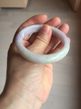 Load image into Gallery viewer, 54.5mm certified Type A 100% Natural sunny green purple white Jadeite Jade bangle BQ73-4931