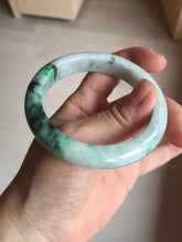 Load image into Gallery viewer, 54.6mm certified Type A 100% Natural sunny green white purple Jadeite Jade bangle BQ46-4148