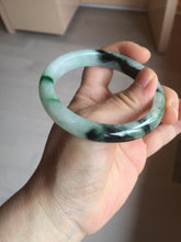 Load image into Gallery viewer, 56.9mm 100% natural Type A sunny green white jadeite jade bangle BN7-8239
