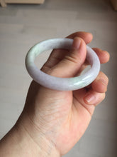 Load image into Gallery viewer, 54.5mm certified Type A 100% Natural sunny green purple white Jadeite Jade bangle BQ73-4931