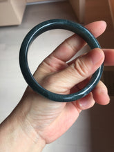 Load image into Gallery viewer, 62mm Certified Type A 100% Natural dark green/blue/gray/black Guatemala Jadeite bangle PB277-0704
