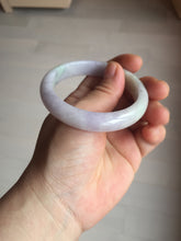 Load image into Gallery viewer, 54.5mm certified Type A 100% Natural sunny green purple white Jadeite Jade bangle BQ73-4931
