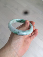 Load image into Gallery viewer, 56.4mm certificated Type A 100% Natural sunny green/white/purple Jadeite Jade bangle AY48-4133