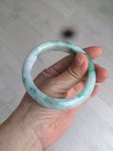 Load image into Gallery viewer, 56.4mm certificated Type A 100% Natural sunny green/white/purple Jadeite Jade bangle AY48-4133