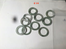 Load image into Gallery viewer, 100% natural type A watery green/white/yellow/dark green/gray big defect jadeite jade band ring AY1 (Added-on items, not sale individually.)