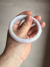 Load image into Gallery viewer, 57.5mm certified Type A 100% Natural light green purple white slim Jadeite Jade bangle BQ72-4938