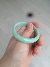 Load image into Gallery viewer, 49mm Certified Type A 100% Natural sunny apple green/red oval Jadeite Jade bangle BG62-0165