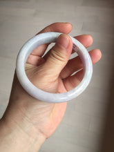 Load image into Gallery viewer, 57.5mm certified Type A 100% Natural light green purple white slim Jadeite Jade bangle BQ72-4938