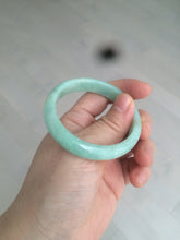 Load image into Gallery viewer, 49mm Certified Type A 100% Natural sunny apple green/red oval Jadeite Jade bangle BG62-0165