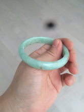 Load image into Gallery viewer, 49mm Certified Type A 100% Natural sunny apple green/red oval Jadeite Jade bangle BG62-0165