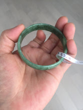 Load image into Gallery viewer, 52.8mm certified 100% natural Type A forest green dark green jadeite jade bangle BP15-8593