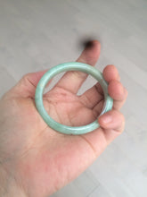 Load image into Gallery viewer, 49mm Certified Type A 100% Natural sunny apple green/red oval Jadeite Jade bangle BG62-0165