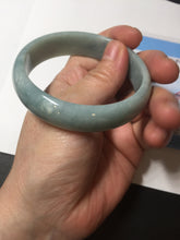 Load image into Gallery viewer, 55.8mm certified 100% natural light green blue jadeite jade bangle AS90-7056