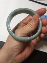 Load image into Gallery viewer, 55.8mm certified 100% natural light green blue jadeite jade bangle AS90-7056