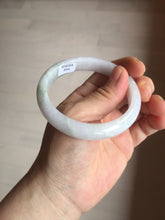 Load image into Gallery viewer, 56.3mm certified 100% natural type A icy watery green/purple jadeite jade bangle AR114-3556