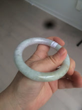 Load image into Gallery viewer, 56.6mm 100% natural Type A green/purple/yellow(FU LU SHOU) chubby jadeite jade bangle BK72-5808