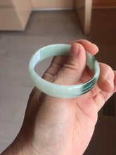 Load image into Gallery viewer, 51.5mm Certified type A 100% Natural light green thin Jadeite Jade bangle PB269-1039