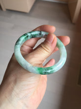 Load image into Gallery viewer, 52.5mm certified 100% natural Type A sunny green purple slim jadeite jade bangle BN9-7083