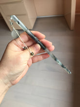 Load image into Gallery viewer, 18.5cm 100% Natural black white ink painting(水墨画) Xiu Jade (Serpentine) Hairpin AW65