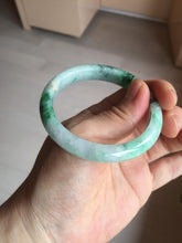 Load image into Gallery viewer, 52.5mm certified 100% natural Type A sunny green purple slim jadeite jade bangle BN9-7083