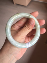Load image into Gallery viewer, 55.5mm Certified 100% natural Type A light green yellow chubby round cut jadeite jade bangle BQ38-5780