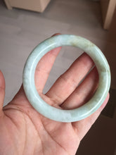 Load image into Gallery viewer, 55.5mm Certified 100% natural Type A light green yellow chubby round cut jadeite jade bangle BQ38-5780