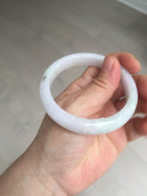 Load image into Gallery viewer, 56.3mm certified 100% natural type A icy watery green/purple jadeite jade bangle AR114-3556