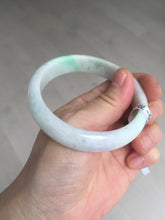 Load image into Gallery viewer, 57mm certified 100% natural sunny green/purple/yellow/white(FU LU SHOU) jadeite jade bangle AS85-7082