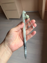 Load image into Gallery viewer, 18.5cm 100% Natural black white ink painting(水墨画) Xiu Jade (Serpentine) Hairpin AW63