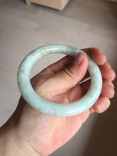 Load image into Gallery viewer, 55.5mm Certified 100% natural Type A light green yellow chubby round cut jadeite jade bangle BQ38-5780