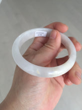 Load image into Gallery viewer, 56.6mm certified 100% natural Type A icy watery light purple/white jadeite jade bangle BP10-2678