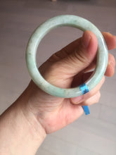 Load image into Gallery viewer, 54.6mm certified 100% natural Type A sunny green jadeite jade bangle E47-0222